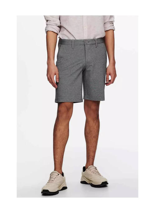 Bermudă gri ONLY & SONS bărbat