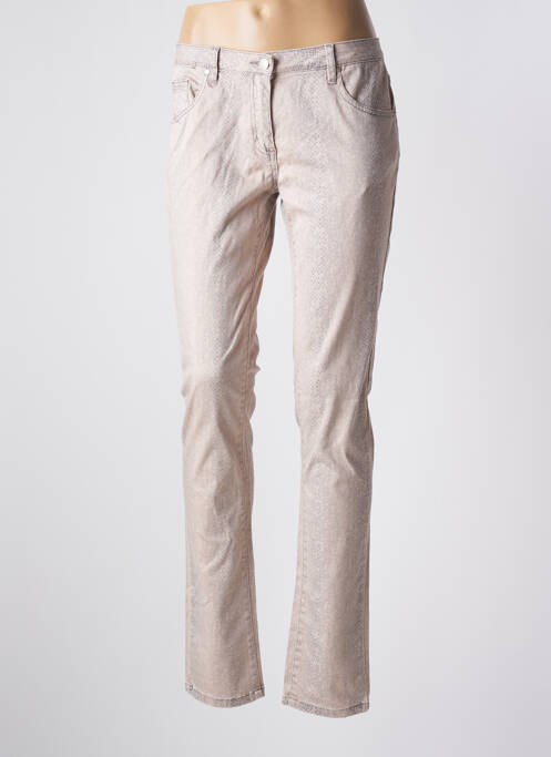 Pantalon slim bej ASTRID BLACK LABEL femeie