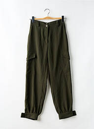 Pantalon cargo talie înaltă talie înaltă verde KOCCA femeie