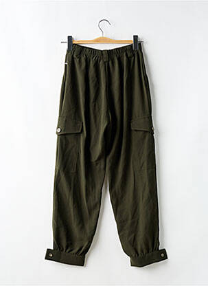 Pantalon cargo strânsă pe partea de jos talie înaltă verde KOCCA femeie