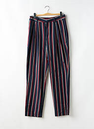 Pantalon drept țesătură crep talie înaltă albastru PEPE JEANS femme