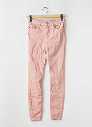 Pantalon slim țesătură poplin mărime normală roz VERO MODA femme