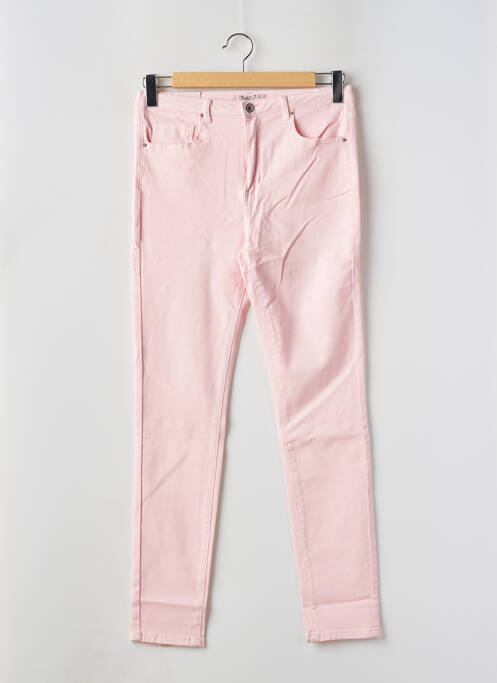 Blugi cu croială slim roz TOXIK3 femeie