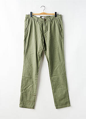 Pantalon drept țesătură poplin mărime normală verde JACK & JONES bărbat