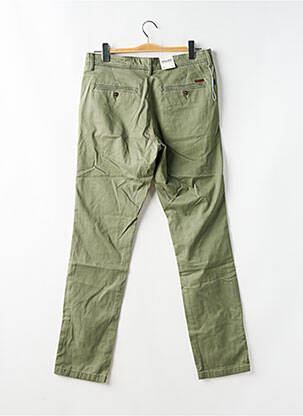 Pantalon drept țesătură poplin mărime normală verde JACK & JONES bărbat