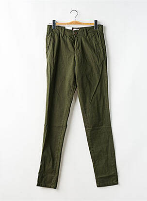 Pantalon drept țesătură poplin mărime normală verde închis JACK & JONES bărbat