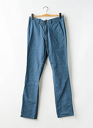 Pantalon drept țesătură poplin mărime normală albastru JACK & JONES bărbat