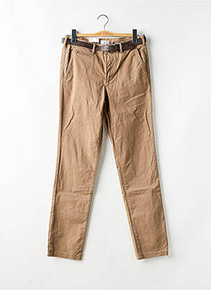 Pantalon chino țesătură poplin mărime normală maro JACK & JONES bărbat