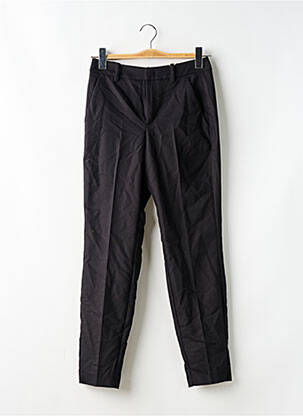 Pantalon 7/8 talie cu cleme mărime normală negru S.OLIVER femeie