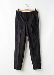 Pantalon 7/8 talie cu cleme mărime normală negru S.OLIVER femme