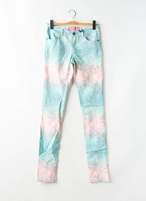 Blugi cu croială slim albastru ASTRID BY ASTRID BRYAN femeie