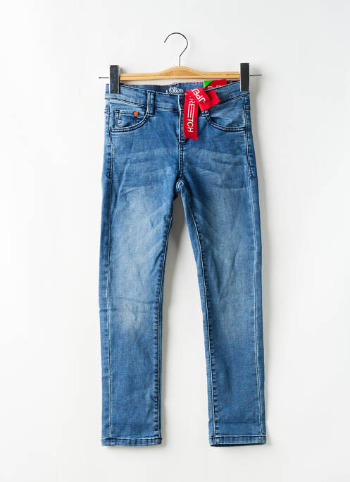 Blugi cu croială slim albastru S.OLIVER fată