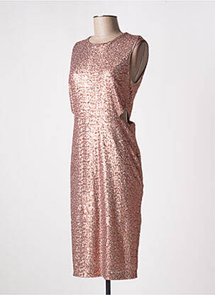 Rochie midi roz ANGELA DAVIS femeie