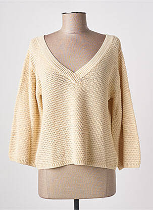 Pulover bej FRIDA MADÉ femeie