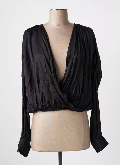 Top negru ANGELA DAVIS femeie