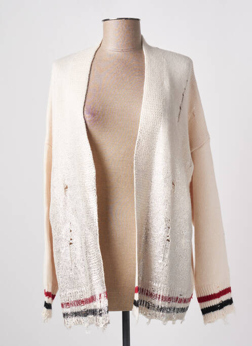 Vestă cu mâneci lungi bej ANGELA DAVIS femeie