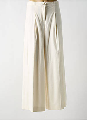 Pantalon larg alb DIANA GALLESI femeie