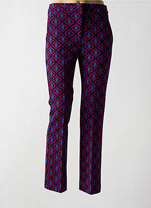 Pantalon drept elasticitate talie înaltă violet ANGELA DAVIS femeie
