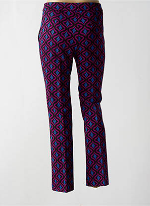 Pantalon drept elasticitate talie înaltă violet ANGELA DAVIS femeie