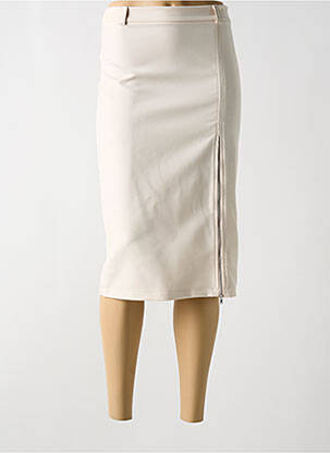 Fustă midi bej ANGELA DAVIS femeie