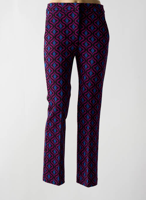 Pantalon drept violet ANGELA DAVIS femeie