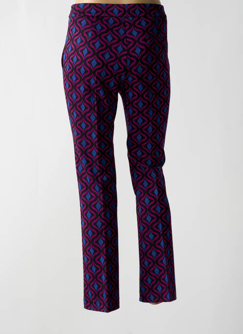 Pantalon drept violet ANGELA DAVIS femeie