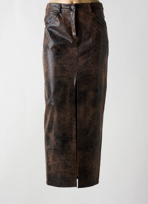 Fustă lungă maro KING KONG femeie