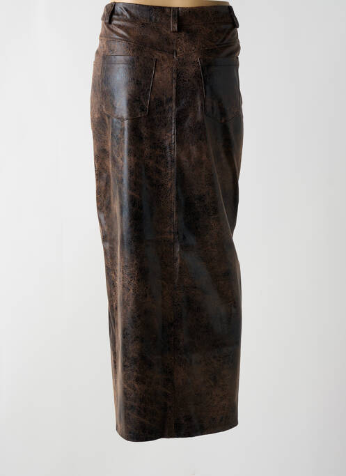 Fustă lungă maro KING KONG femeie