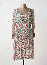 Rochie midi imprimeu floral mâneci lungi alb STELLA FOREST femeie