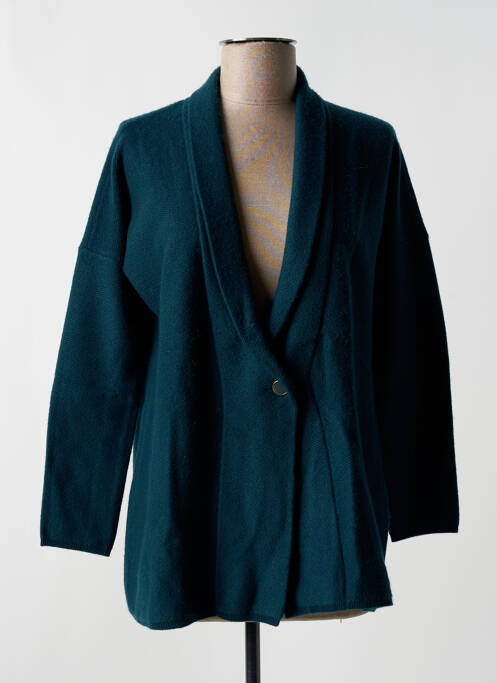 Vestă cu mâneci lungi verde DES PETITS HAUTS femeie