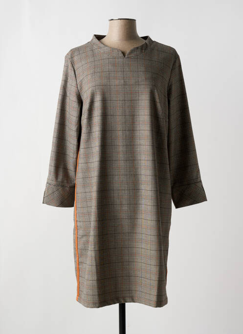 Rochie midi bej SIGNE NATURE femeie