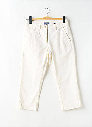 Pantalon trei sferturi alb GANT femeie