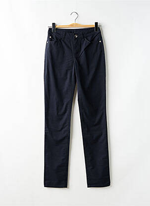 Pantalon slim țesătură poplin mărime normală albastru EMPORIO ARMANI femeie