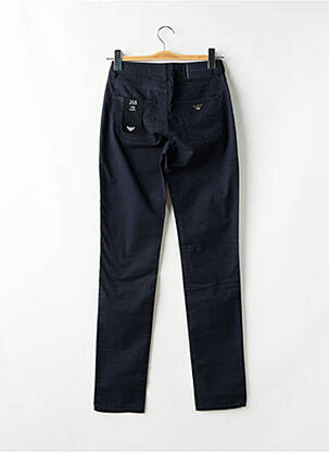 Pantalon slim țesătură poplin mărime normală albastru EMPORIO ARMANI femeie