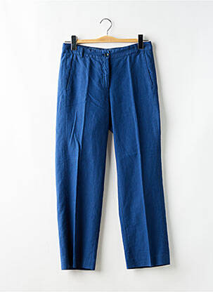 Pantalon drept talie cu cleme mărime normală albastru HARTFORD femeie