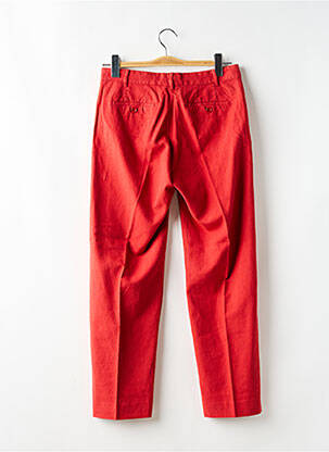 Pantalon drept talie cu cleme mărime normală portocalie HARTFORD femeie