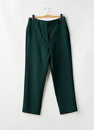 Pantalon drept elasticitate talie înaltă verde SESSUN femeie