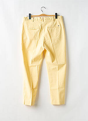 Pantalon chino țesătură poplin mărime normală galben TOMMY HILFIGER femeie