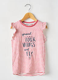 Tricou croială cambrată mâneci scurte roz GARCIA fată