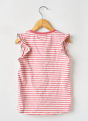 Tricou croială cambrată mâneci scurte roz GARCIA fată