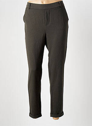 Pantalon slim talie elastică mărime normală verde VERO MODA femeie