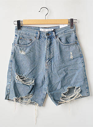 Șort țesătură denim talie înaltă albastru SUBDUED femeie