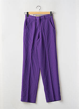 Pantalon drept violet JJXX femeie