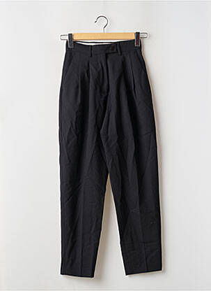 Pantalon drept elasticitate talie înaltă negru YUGEN femeie