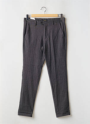 Pantalon slim elasticitate mărime normală negru JACK & JONES bărbat