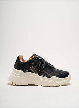 Adidași toc platformă toc de 4 la 6 cm negru VICTORIA femeie