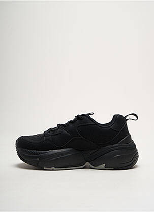 Adidași material neted toc de 4 la 6 cm negru VICTORIA femeie