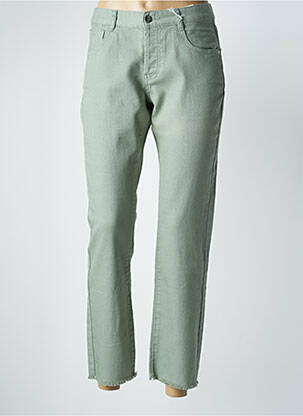 Blugi cu croială dreaptă verde LES P'TITS OUFS femeie