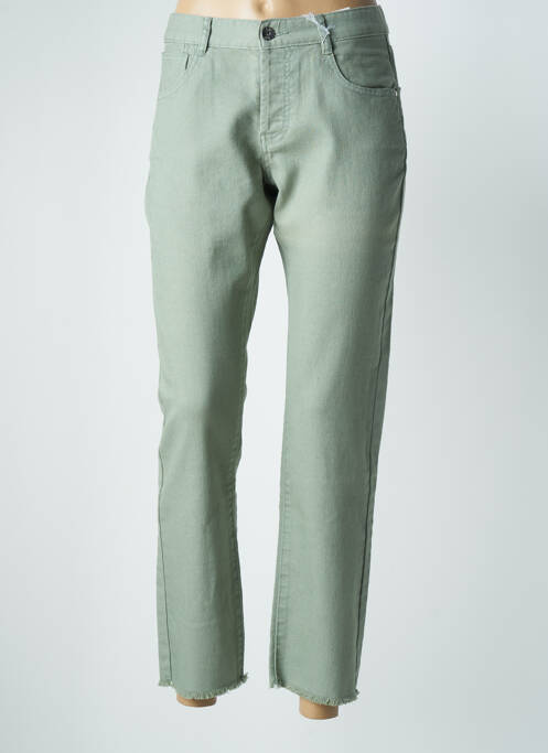 Blugi cu croială dreaptă verde LES P'TITS OUFS femeie