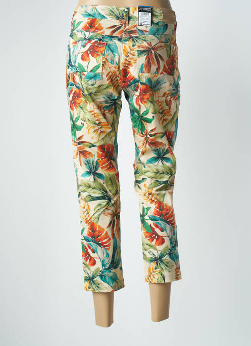 Pantalon trei sferturi galben ZERRES femeie